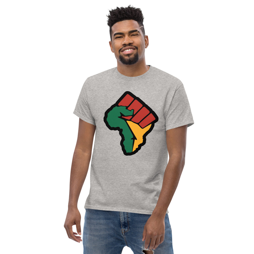 Black Pride - African Continent with Clenched Fist T-Shirt #prl723820