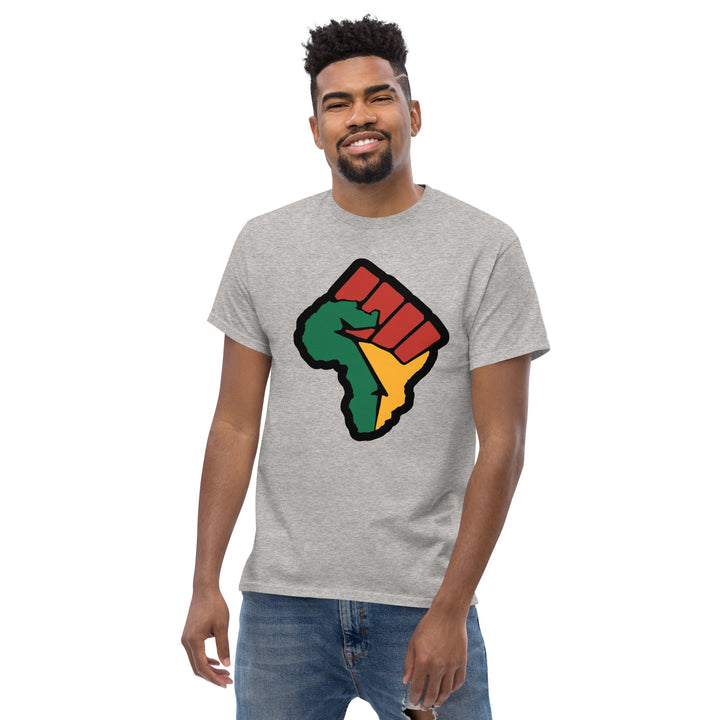 Black Pride - African Continent with Clenched Fist T-Shirt #prl723820