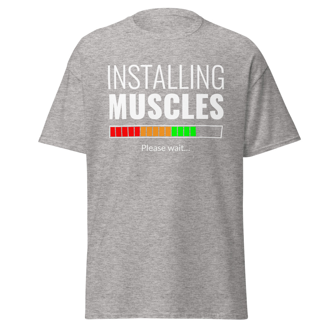 Fitness - Installing Muscles T-Shirt #prl723830