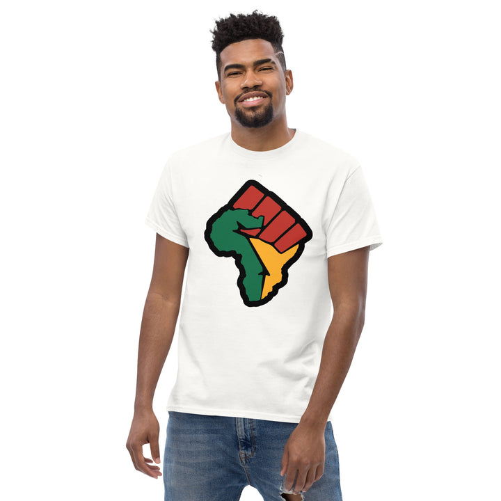 Black Pride - African Continent with Clenched Fist T-Shirt #prl723820