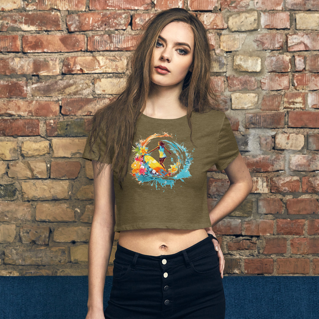 Surfing Girl CropTop #prl723817