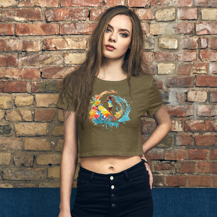 Surfing Girl CropTop #prl723817