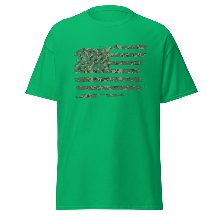 USA Shredded Camo Flag T-Shirt #prl723805